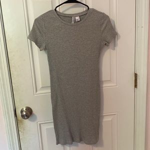 H&M Grey Bodycon Dress, S